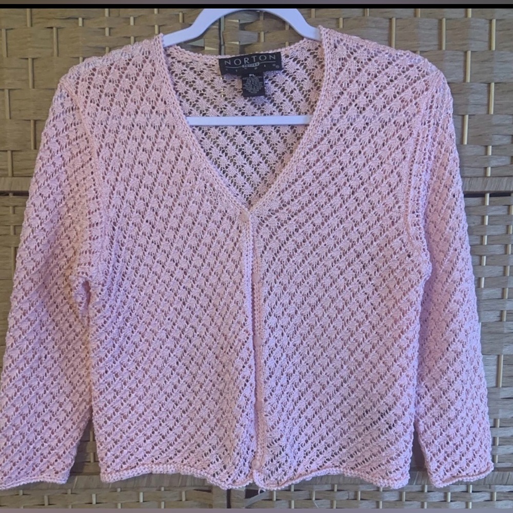 Norton Studio Crochet Cardigan Size PL Lightweight